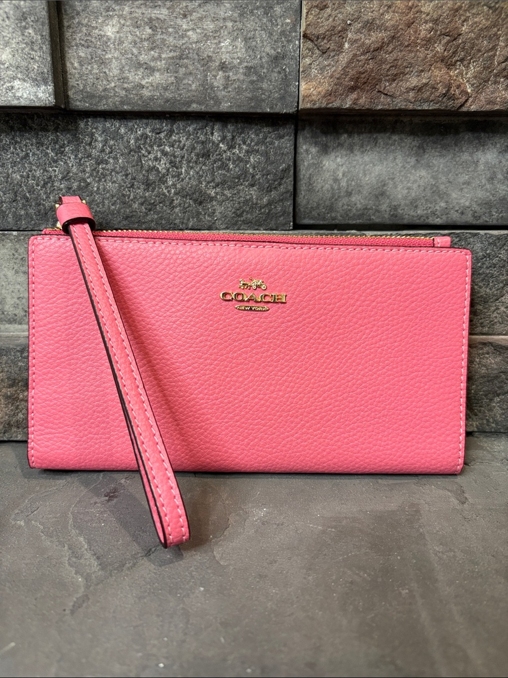COACH Leather Bifold Wallet Wristlet - F73156 NWOT